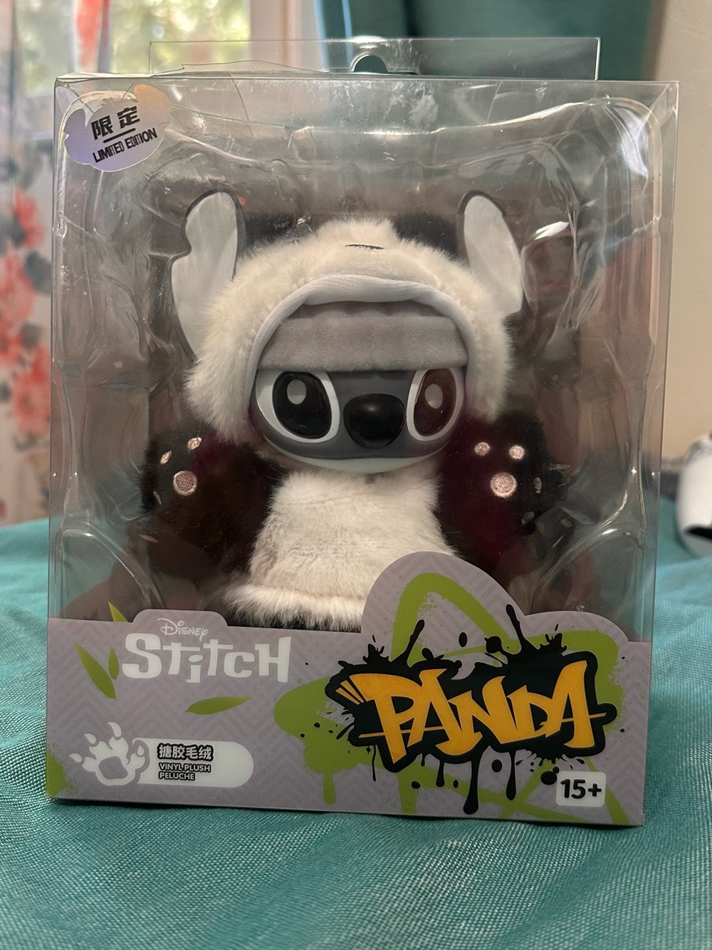 Disney Stitch Panda Plush - White, Black & Brown Limited Edition
